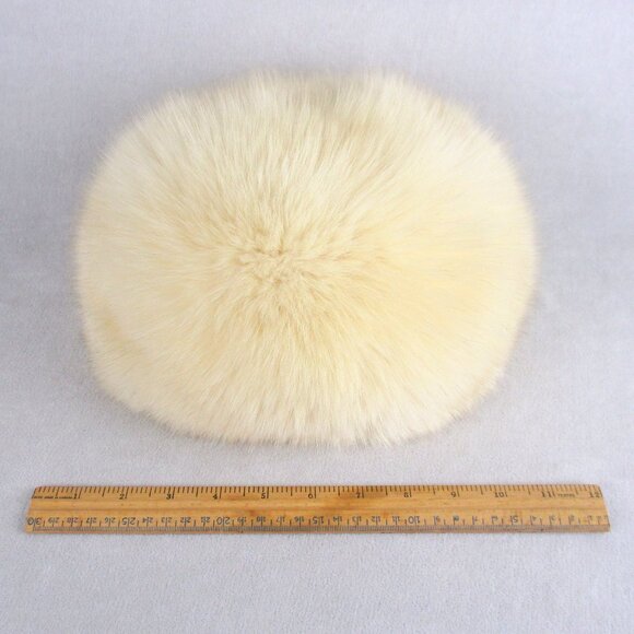 Vintage Cream Fur Hat - Picture 5 of 6